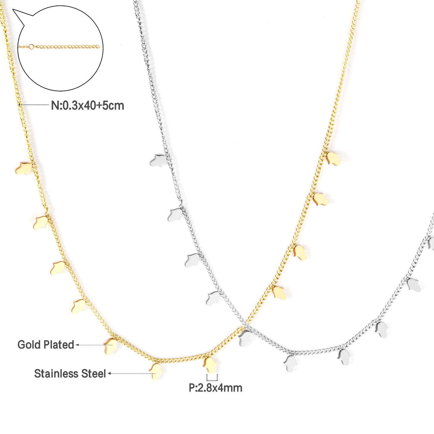 

LUXUSTEEL Vintage Mini Round Coin Charm Choker Necklace For Women Golden Pated Silver Color Stainless Steel Bohemia Jewelry 1PCS Silver