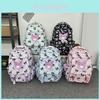 Stylish Nylon Backpack For Girls Large Capacity Cute Cartoon School Bag For Students