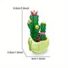 Plant Bonsai Potted Set Preserved Flower Bouquet Succulent Model Building Blocks Kids Puzzle DIY Toys Bricks Christmas Gifts
