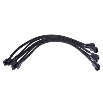 Pwm 4-Pin Fan Extension Cable With Black Sleeving (11")