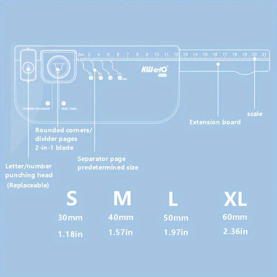 Creative Divider Maker Loose Leaf Separator Labels Puncher Self Made Tool Multipurpose Portable Tab Dividers Making Tool