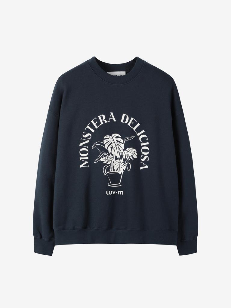 LUVM Mostera Sweatshirt_Navy