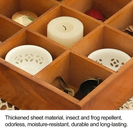 Boîte de Rangement en Bois à 9 Compartiments Boîte de Collection de Roches avec Couvercle en Acrylique Transparent Étui de Rangement Rétro pour Bijoux Cristaux et Petits Objets de Collection