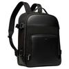Bally Vogel Logo Zip Closure Pebbled Calfskin Backpack Men Backpack Black 6308756