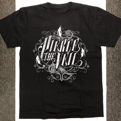 Pierce The Veil Band Short Sleeve Print Cotton Black Unisex Shirt Tshirt Men Women Casual Crew Neck Cotton Tee Unisex