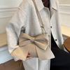 IELGY Fresh and Cute Bowknot Solid Color Casual Shoulder Bag