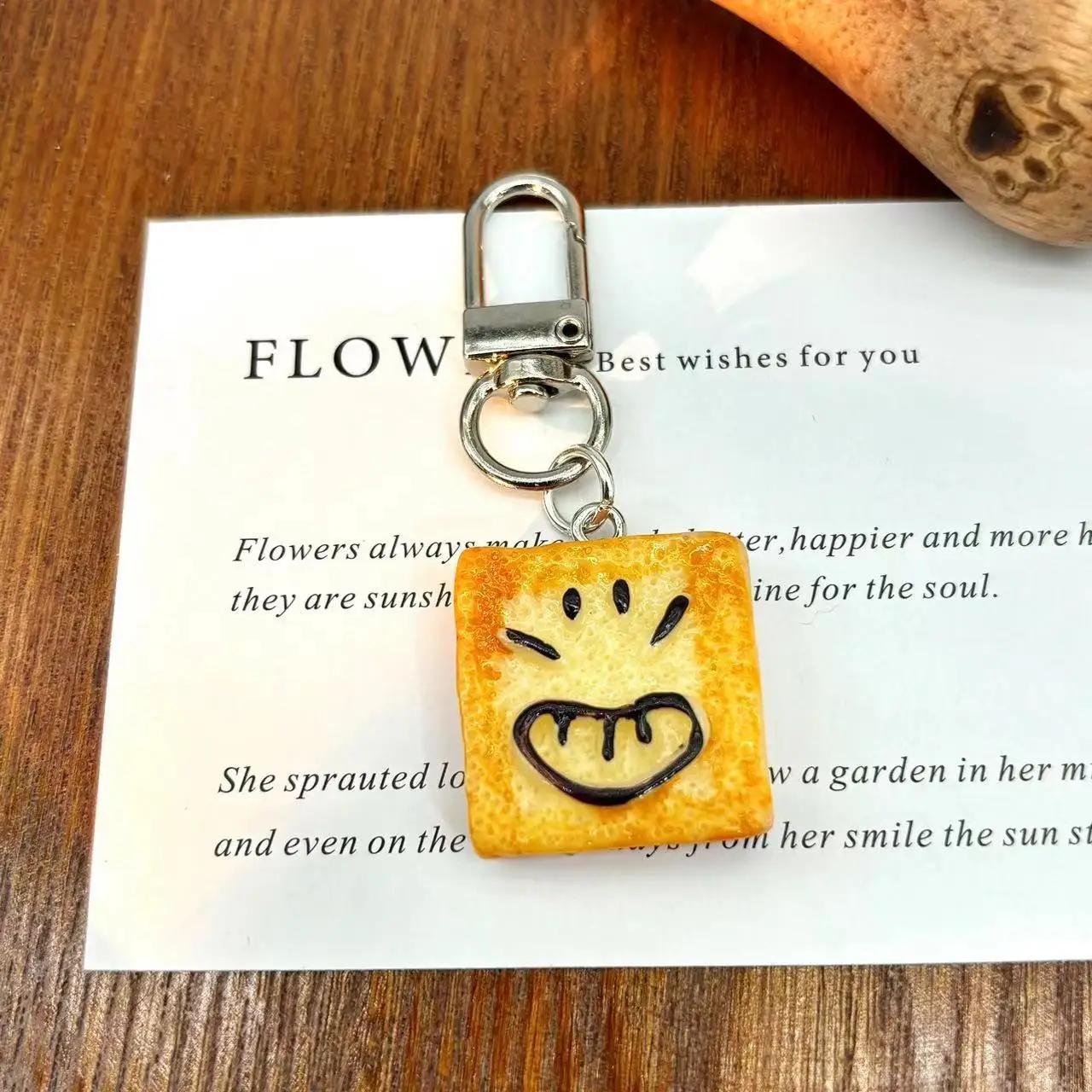 

Брелок для ключей в виде гамбургера и автомобиля, симпатичная еда, хлеб, яйцо, пирог, жареное яйцо, тост, сумка, брелок, подвеска, подарок ребенку