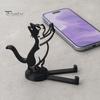 Strong Material Phone Holder 3D Printed Mobile Holder, One-Piece Molding Stand, Horizontal Vertical Climbing Cat Shape Stable Support for Watching