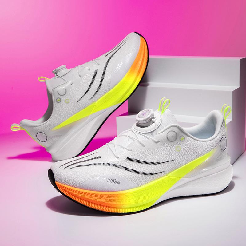 Running Shoes, Sports Shoes, Racing Shock Absorption, Ultra-light Running Shoes, Boys and Teenagers, Students, Carbon Board Racing, Breathable, Fly-w