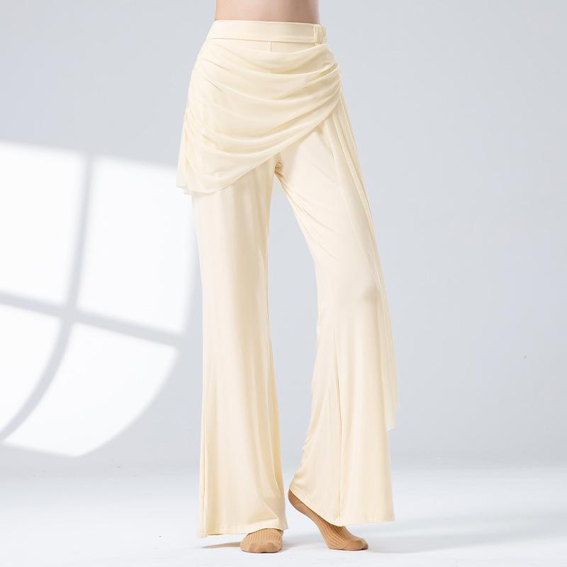 Loose Gauze Queen Classical Wide Leg Pants Modern Dress Adult Performance Dress Training Dance Pants