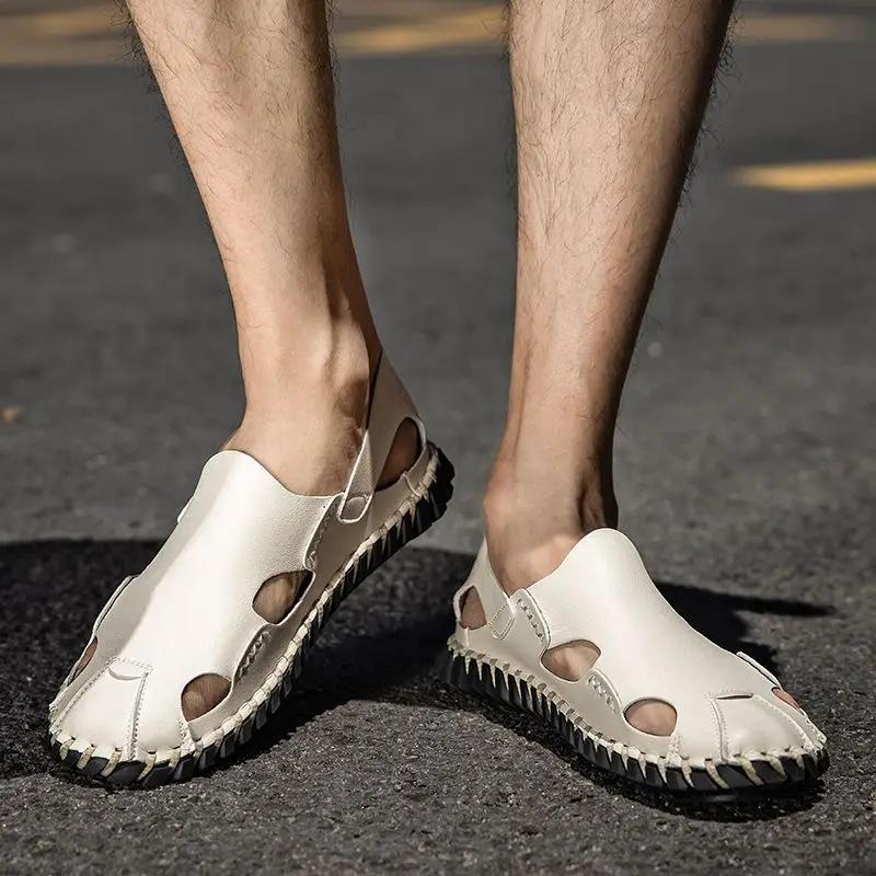 Fashion Soft Man Sandals Hole Rubber Pvc Daily Use Color New Design 2025 Comfortable Clearance Sale Expensives Arrival Buy Shoes for Men