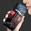 Anime Chainsaw Man M-Makima Phone Case For Samsung A25 A13 A33 5G A54 A36 A35 A56 A52 A14 Shockproof Glass Cover
