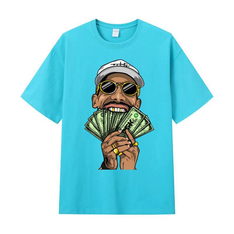 

Летняя мужская футболка высокого качества из хлопка с короткими рукавами и принтом, женская футболка, модная спортивная рубашка, повседневный топ для бега 4XL