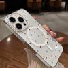 Japan and South Korea color polka dots are suitable for Apple 17ProMax magnetic mobile phone case iPhone16 niche 16/15 hard case x