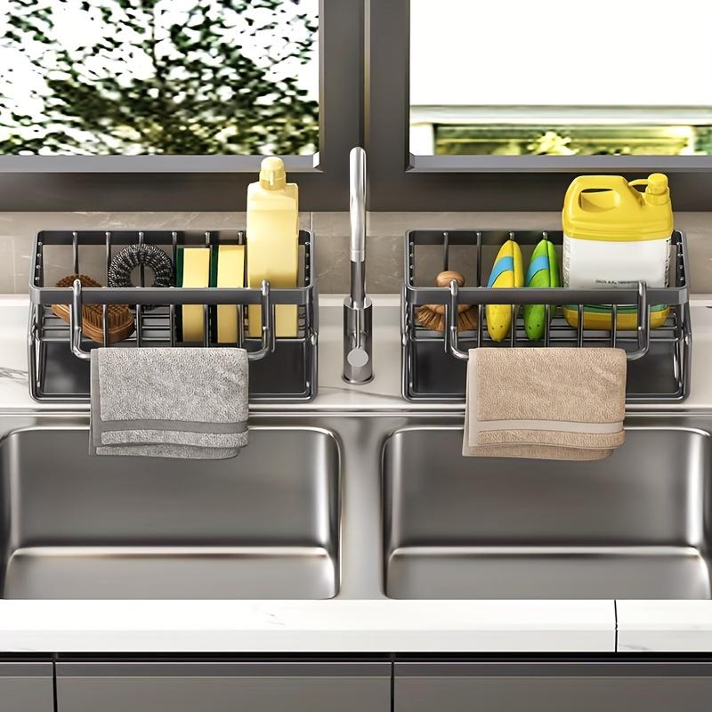 1pc Kitchen Sink Storage Rack, Toilet Storage Rack, Kitchen Faucet Sponge Holder, Storage Rack Sink Organizer, Drain Rack For Sponge,