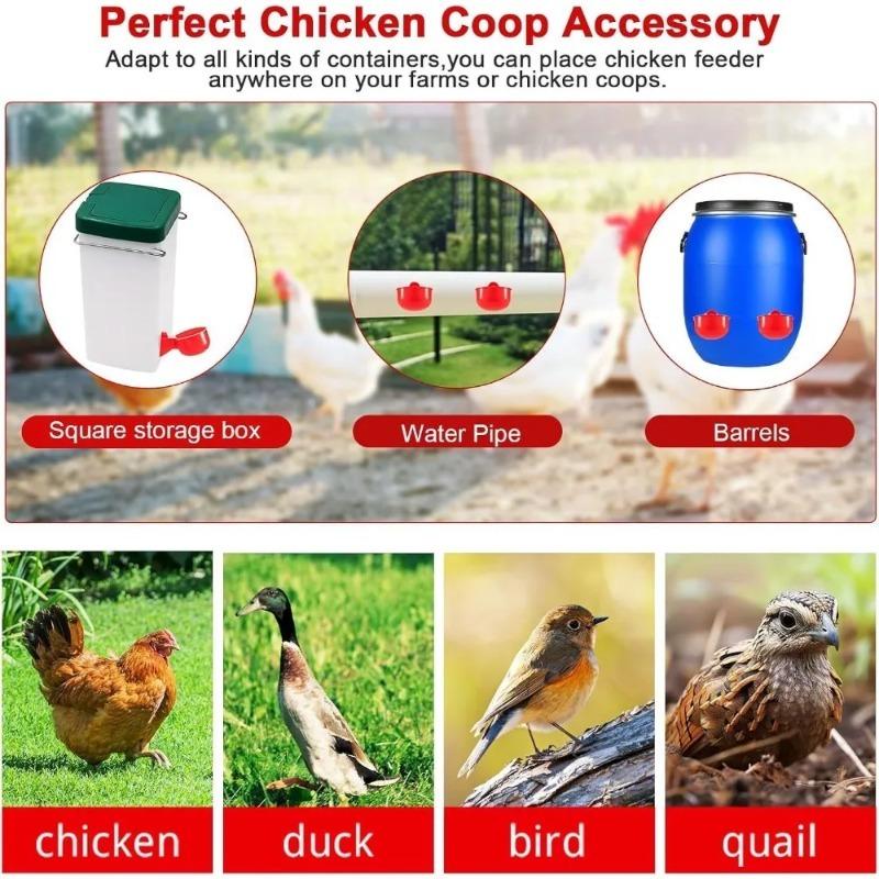 5/50 PEZZI Tazza per bere il pollo Bevitore automatico Mangiatoia per polli Mangiatoia per l'acqua Ciotola per bere Mangiatoia per l'acqua per pulcini Anatra Oca Quaglia