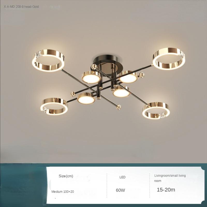 Modern Minimalist Nordic Living Room Chandelier Diamond Ring Bedroom Ceiling Lamp