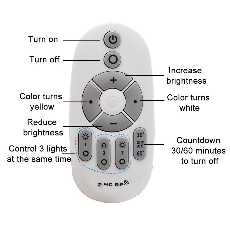 Aquarium LED Light Fish Tank Decoration Spotlight Plants Grow Remote Control Dimmable Lamp Turtle Reptiles 110v 220v 3w 5w 7w