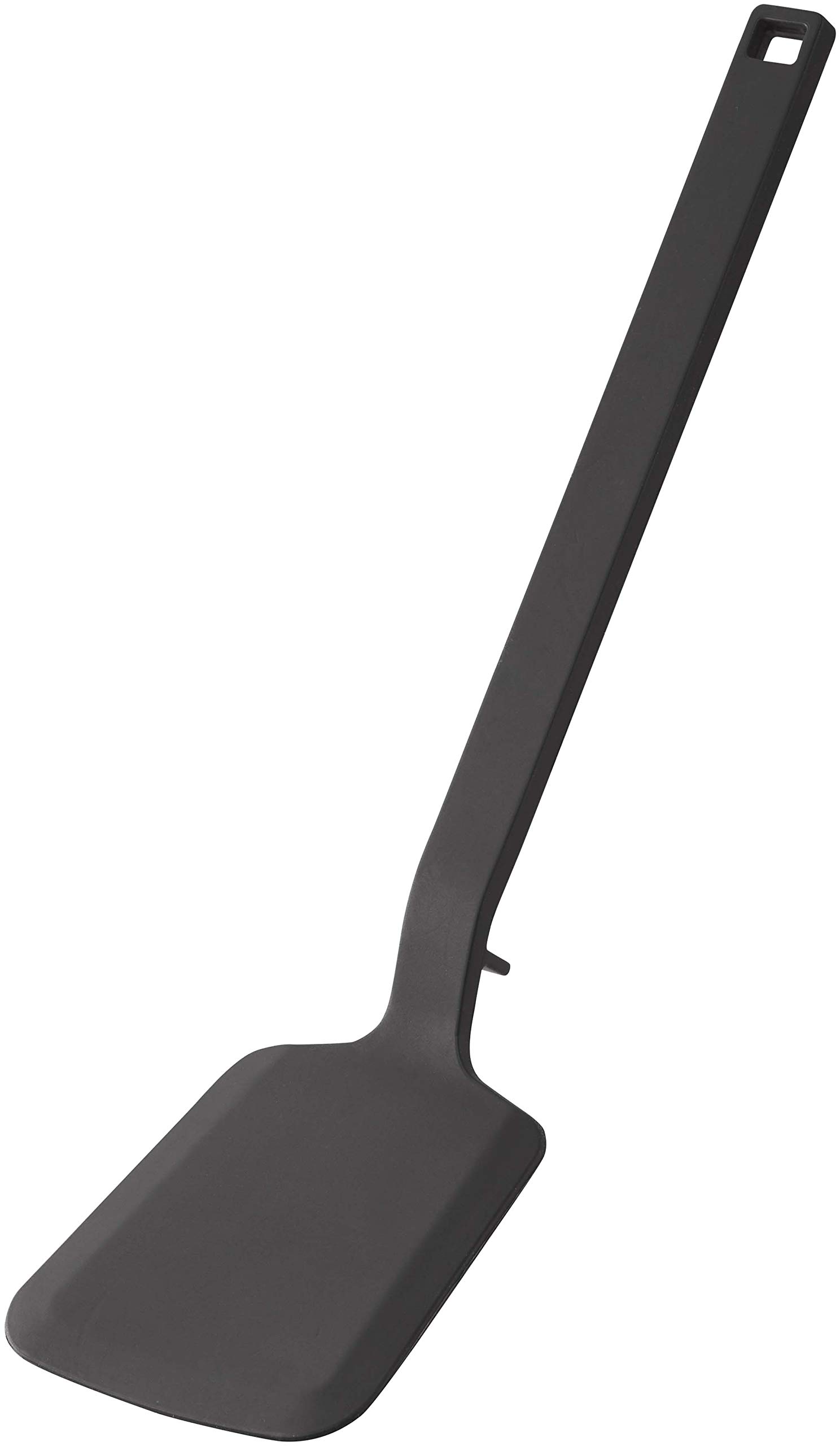 

Yamazaki Tower Silicone W9 x x Flexible for Easy 5192 Spatula, Black, Approx. D4.5 H31cm, Scooping, Heat-Resistant, чёрный