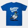 Men Black Print T-shirt Super Coo Pigeon No-Cut Transfer Paper Print Cotton Tshirt