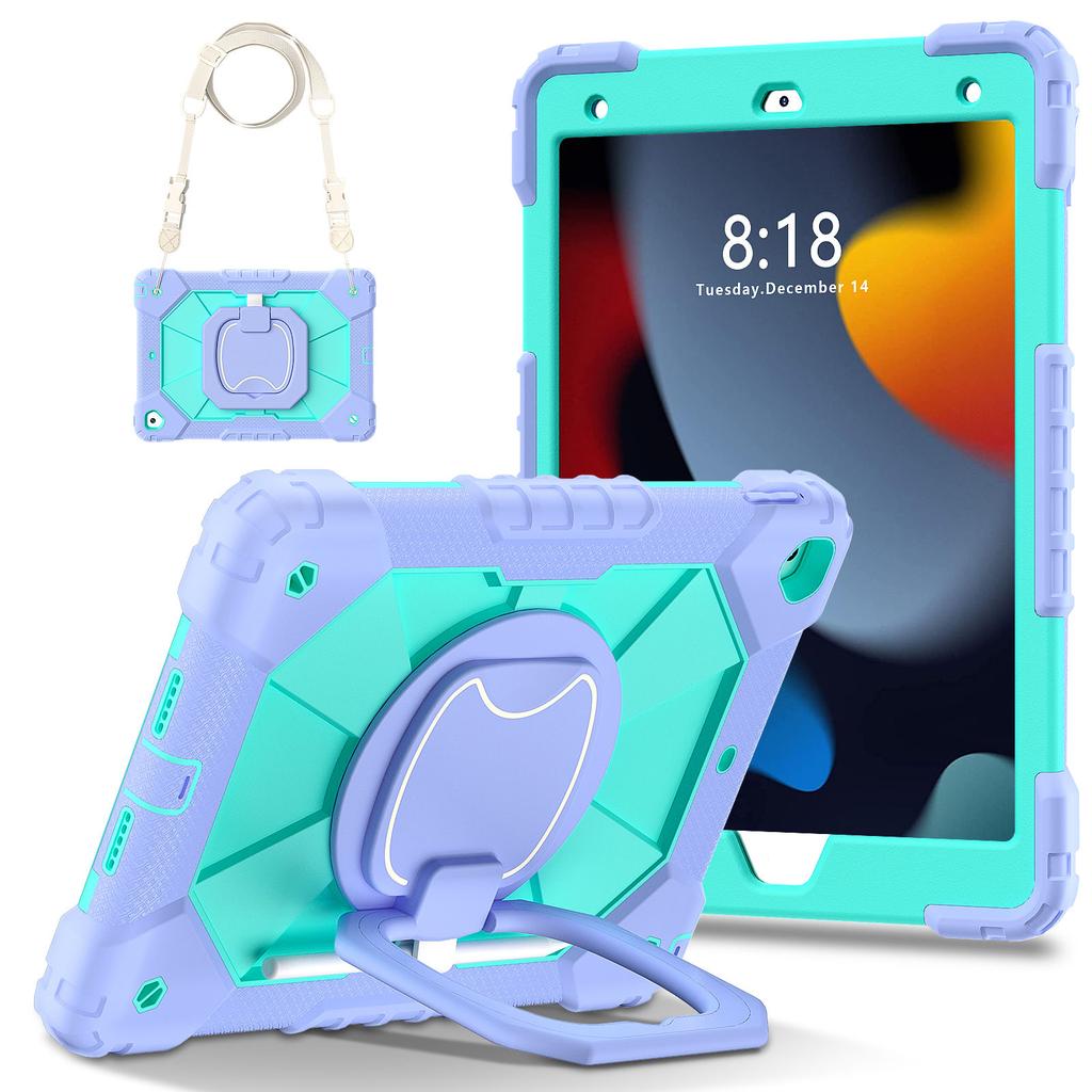 for iPad 5th/6th/7th/8th/9th/10th 2022 Air 4/5 Pro 11 Pro 9.7 Case with Pencil Holder with 360 Rotating Foldable Stand Cover