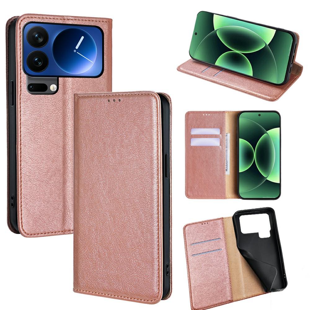 For Xiaomi 17 Pro Case Wallet PU Leather Magnetic Auto-Absorbed Phone Cover