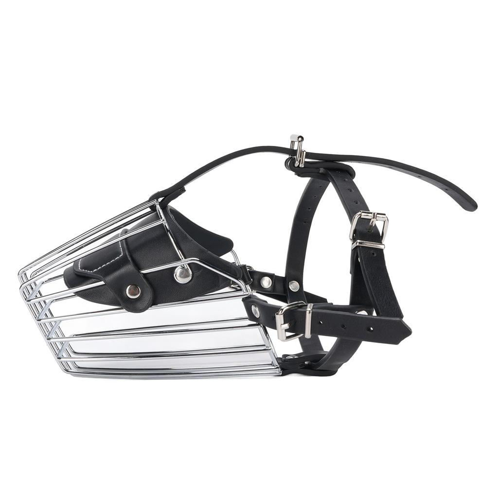 German Shepherd Dog Muzzle Adjustable Prevent Barking Biting Wire Basket Dog Mouth Cover Cage for Medium Large Dogs