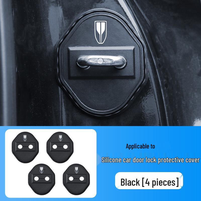 

Hongqi HS7 Door Lock Protective Silicone Cover - Dustproof, Anti-rust, Shock Absorption All Hongqi HS7 - 4-piece set silicone