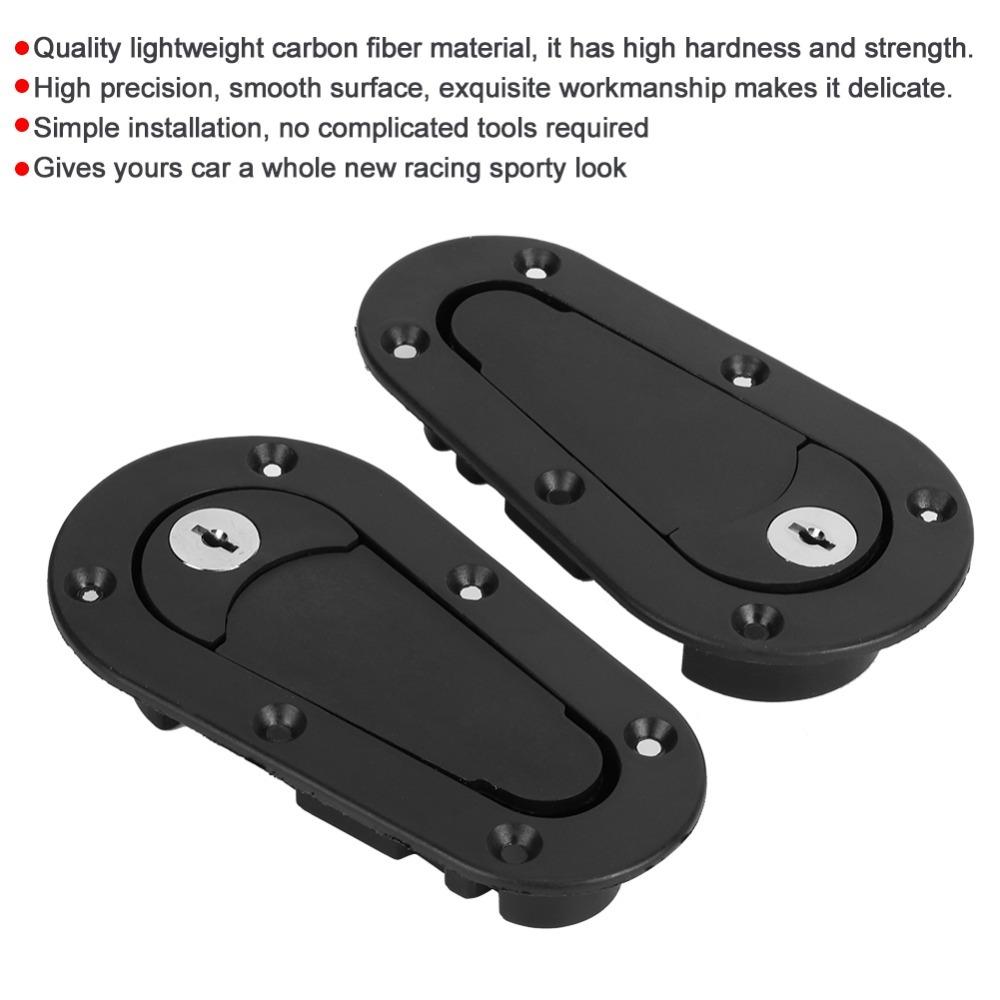 Security Lock Set Engine Hood Latch With Keys Car Hood Lock  Car Replacement Accessories