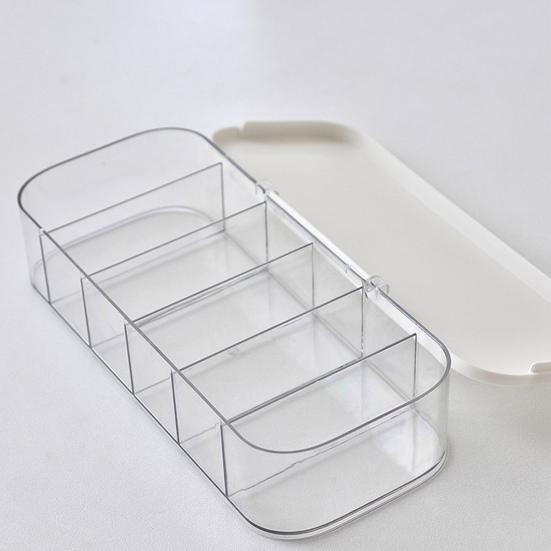 Stackable Cable Organizer Storage Box Double-Layer Plastic Storage Case with Lid Wire Management Box with Drawer for Cords Chargers Jewelry Hair Ties