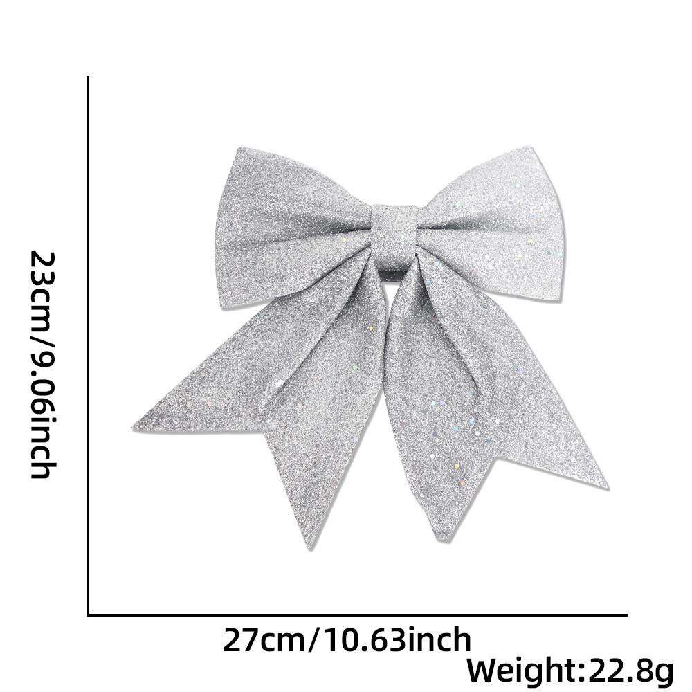 Pearl Stylish Cotton Glitter Bow Ornaments Ideal For Holiday Decor And Diy Projects Craft
