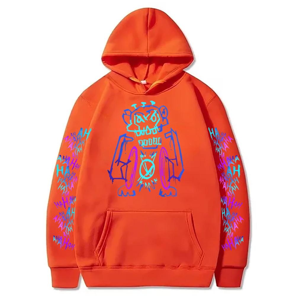 Monkey Graffiti Sweatshirt Arcane Jinx Hoodies Unisex Two Sides Street Sportswear Harajuku Grunge Aesthetic Pullovers