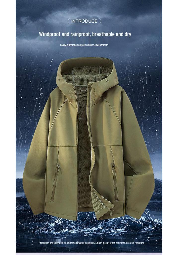 Jacquard Hooded Soft Shell Jacket: New Style for Men & Women - Quality Outdoor Wear