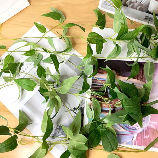 Artificial Plant No-Maintenance Long-Lasting Freshness Green Artificial Vine Realistic Texture Flexible Vines Faux