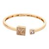European & American Style Luxury Zirconia Bracelet and Ring Set for Women - Elegant, Full Diamond Hollow Design
