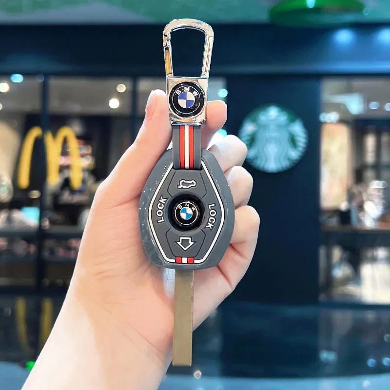 Smart Car Key Case Cover Shell Holder Fob For BMW X3 X5 Z3 Z4 3 5 7 SERIES E38 E39 E46 E83 1998-2005 Protector Keychain EV2