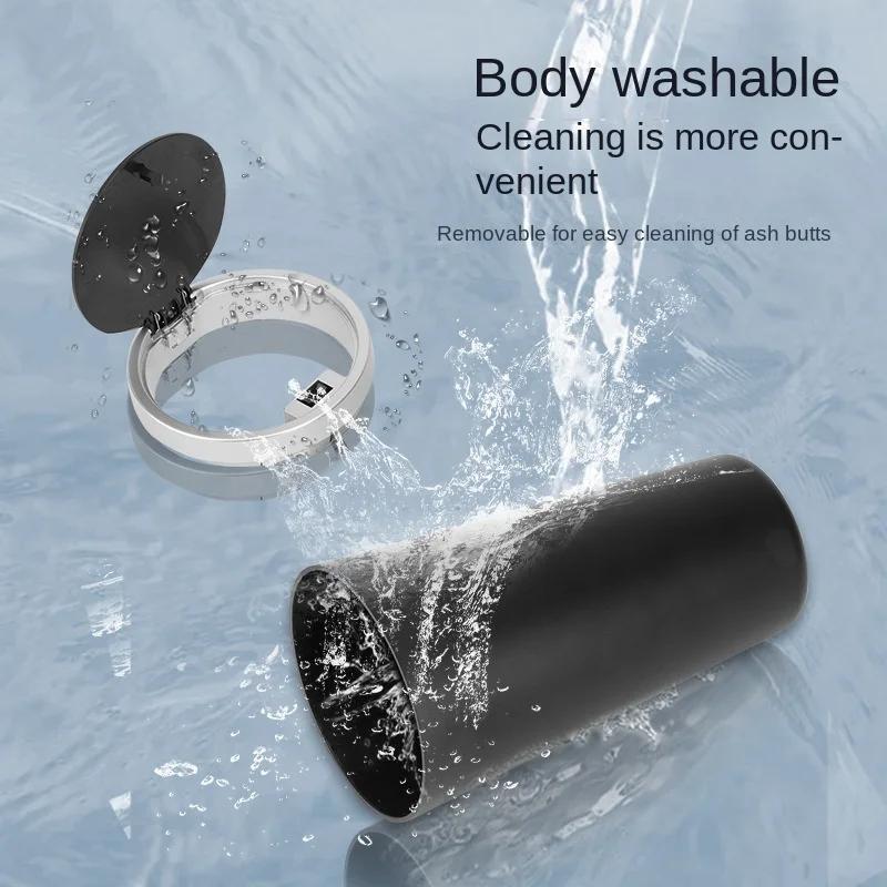 Car Cup Holder Trash Can Vehicle Garbage Bin Ashtray Dust Case Storage Box Pressing Type Trash Bin Auto Organizer Car Supplies