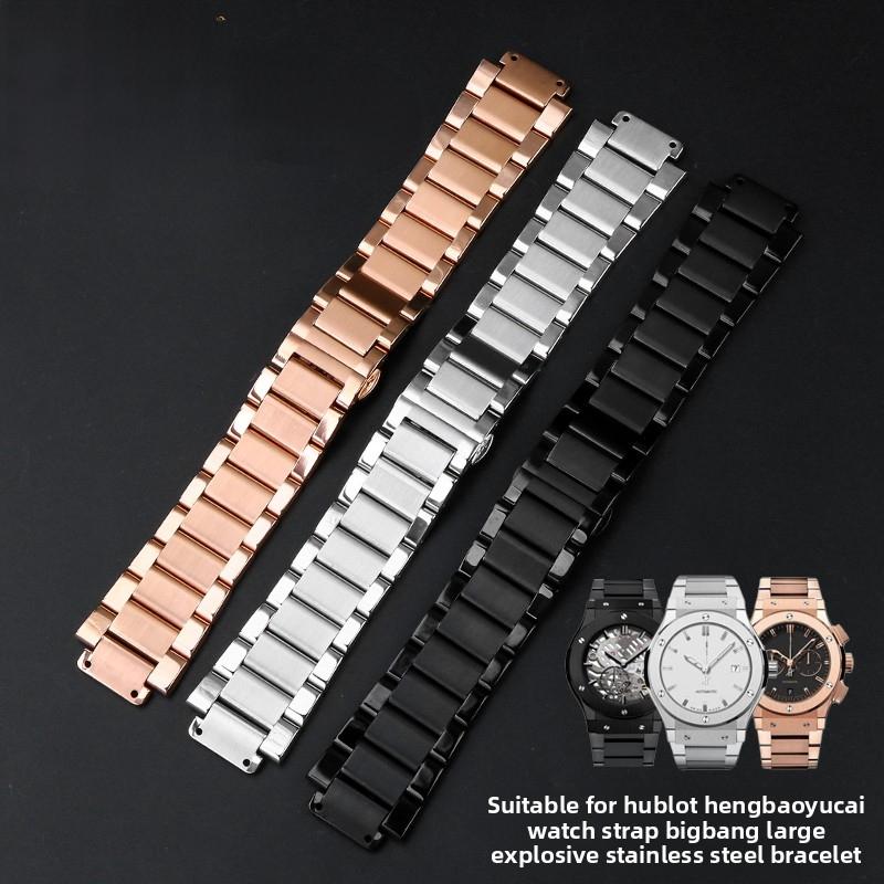 27x19 24x17 21x13 Metalen band voor Hublot Yubo BIG BANG Classic fusion Heren Dames horlogeband Roestvrijstalen horlogeketting Gratis gereedschap