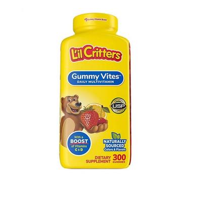 Lil Critters Gummy Vites 300 Tablets Lil Critters Gummy Vites 300gummy 300 Tablets 300 Tablets 4 Units, 300 Tablets, 1 Unit