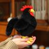 20/35/50cm Simulation Cock Chick Doll Plush Toy Stuffed Black White Farmland Animal Soft Plushie Birthday Gift