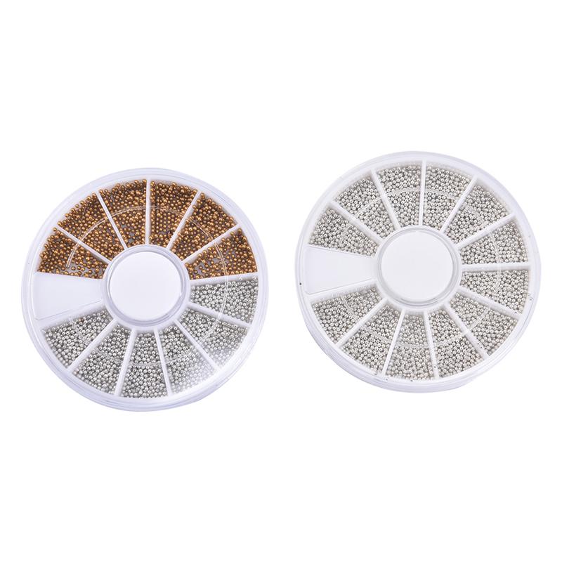 3D Mikroperlen Nailart Kaviarspitzen Dekoration Maniküre DIY Rad