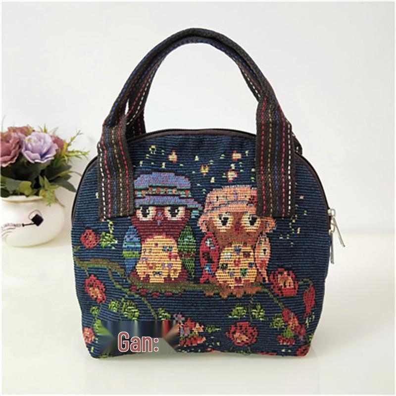 2025 Ethnic Style Embroidered Shell-Shaped Canvas Handbag: Cell Phone, Coin, and Shopping Bag