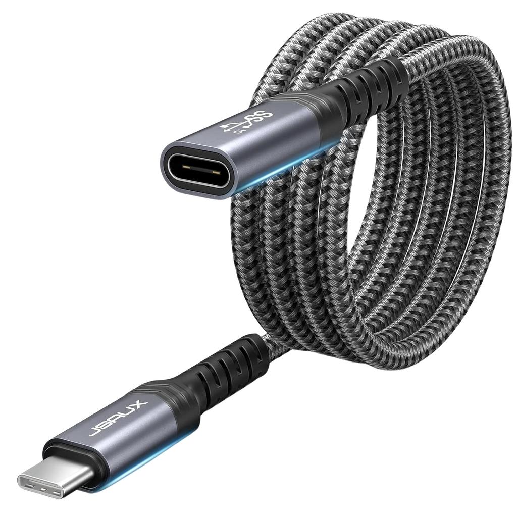Jsaux Usb-C 3.2 Extension Cable 100W 5A 10Gbps Iphone Macbook Ipad Magsafe 4K 60Hz 2M