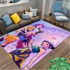 1pc Area Rug Appropriate for Office, Kpop Demon Hunters Carpet, Versatile Printed Chair Rug, Durable Home Sofa Carpet