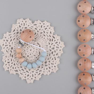 Pacifier Chain Safe Silicone Beech Round Baby Soothing  Pacifier Toy Clip Nursery Supplies