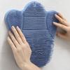 Extra-Large Foot Scrubber Mat Soft Bristles Shower Feet Cleaner Exfoliating Foot Brush  Shower
