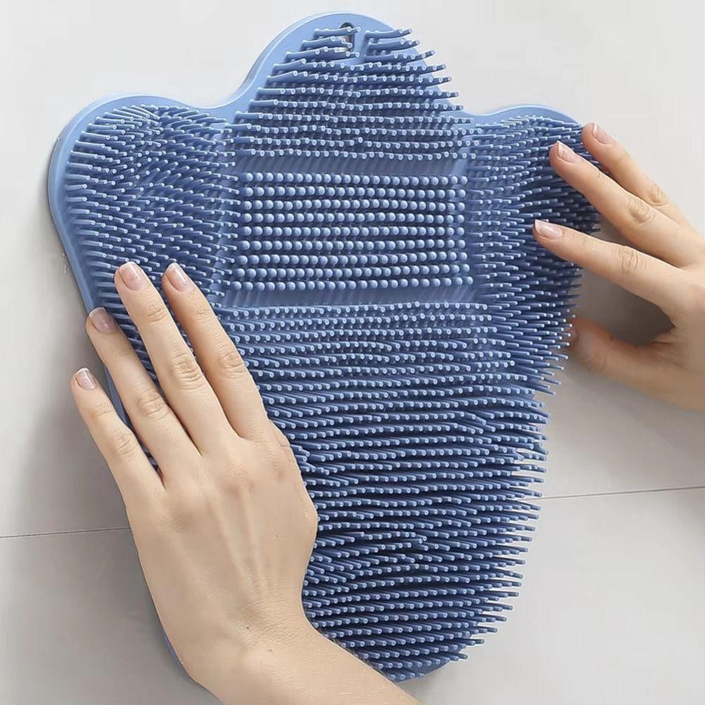 Extra-Large Foot Scrubber Mat Soft Bristles Shower Feet Cleaner Exfoliating Foot Brush Shower