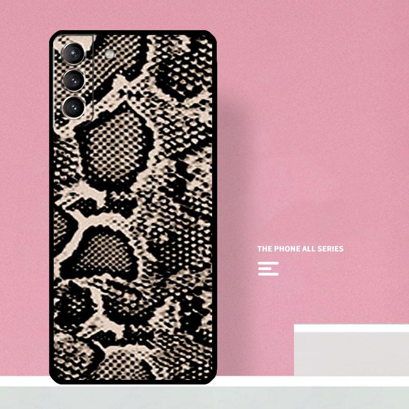 Snake Skin Print Phone Case For Samsung Galaxy S26 S23 Ultra S20 S21 S22 S24 S25 Plus S10 S25 FE Cover Coque