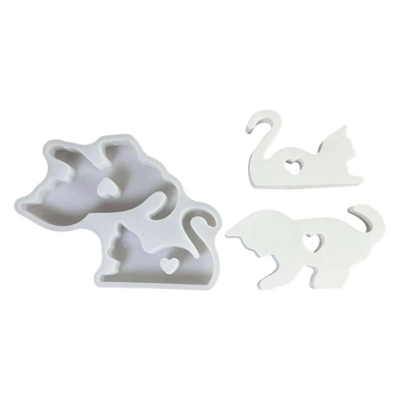 

Reusable Cats Shape Silicone Mould for Handmade Cement Plasters Decorations and Artistics Projects 1