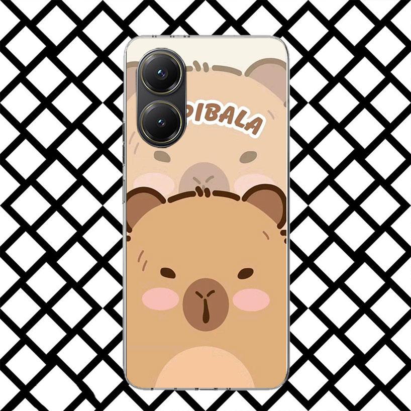 Funny Capybara Cartoon Animal Phone Case for Xiaomi Poco F7 Ultra X7 X6 X5 Pro X4 Gt M8 M7 Redmi 15 15C 13 13C 12 12C Soft Cover